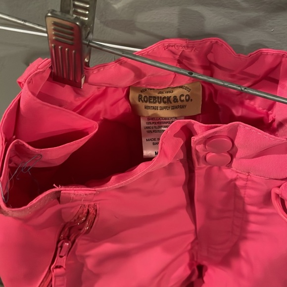 Roebuck & Co. pink Insulated Winter Snow Pants Kid’s Youth Size medium 5/6 ⛄️ - Picture 6 of 8